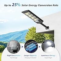 Vista 3 de Solar Lights Outdoor, Wide Angle Solar Street Light, 6500K Solar Flood Lights with Outdoor Motion Sensor,IP66 Waterproof, Solar Security Lights for