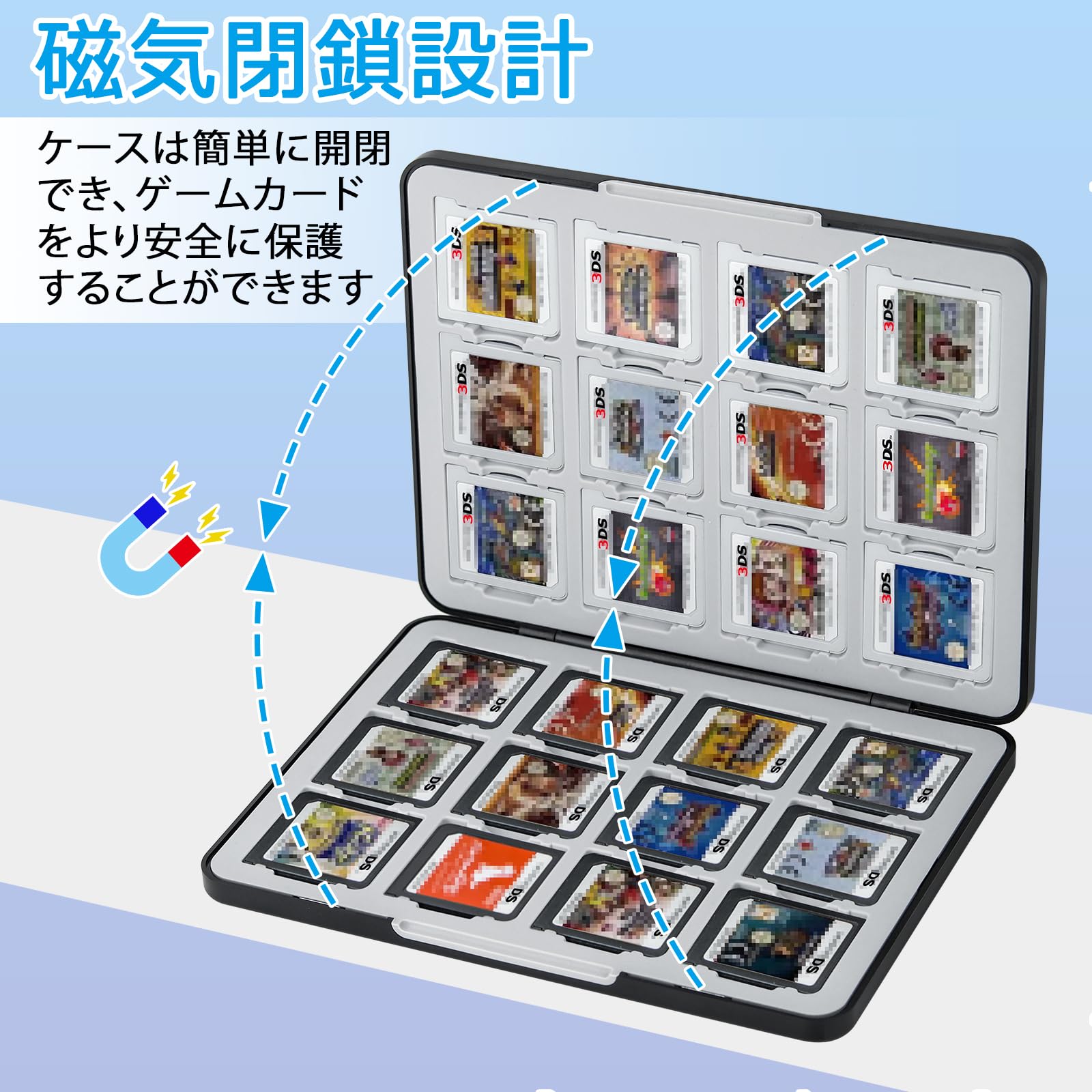 Amazon.co.jp: Homgaty 3DS ソフトケース 24枚 3DS/DS対応 3DS