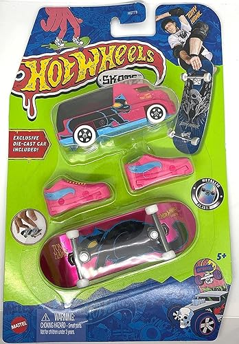 Hot Wheels Skate 2022 - HW Rapid Response - Tony Hawk - Patineta metálica y coche
