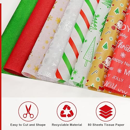 Miniatura 81 de Papel de seda azul claro, 80 hojas de papel de seda azul claro para envolver a granel de 14 x 20 pulgadas, papel de seda azul para bolsa de regalo