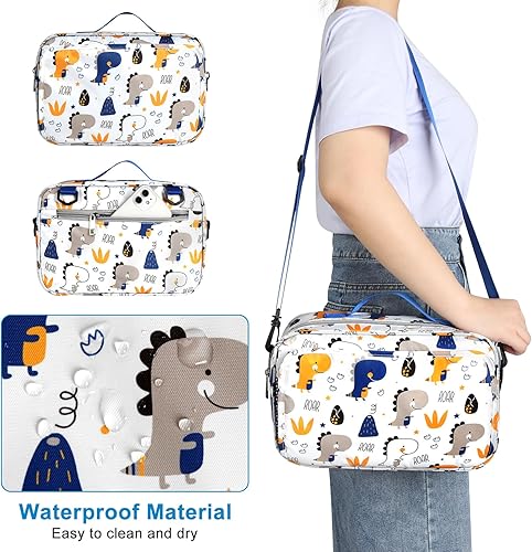 Miniatura 3 de Accmor Organizador de cochecito, organizador universal para cochecito con bolsillo aislado para portavasos y bolsa de cochecito de gran capacidad,