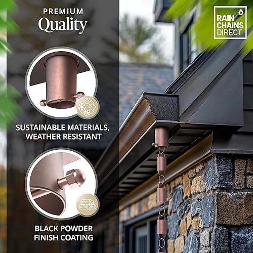 Miniatura 3 de Instalador de canal para cadena de lluvia de cobre