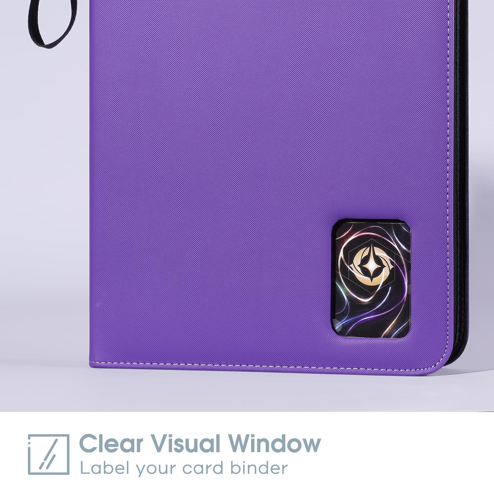 ProCase 900 Pockets Card Binder with Clear Window for Trading Cards 9 Double Sided Pockets Colletction Album Holder with Removable Sleeves for MTG TCG - Image 4