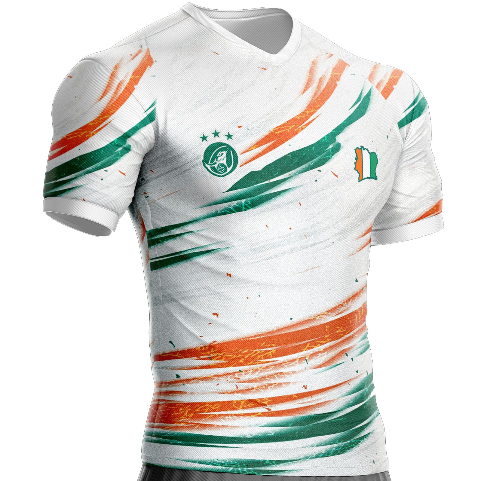 Maglia Costa D'Avorio Calcio CI-910 Bandiera Avoriana