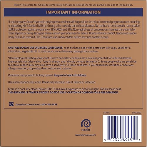 Miniatura 14 de Durex Avanti Bare RealFeel Condón sin látex, ASA-092, 24 unidades, 1, 1