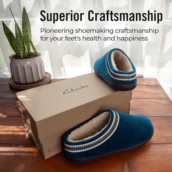 Clarks Pantuflas de Fieltro de Lana para Mujer miniatura 2