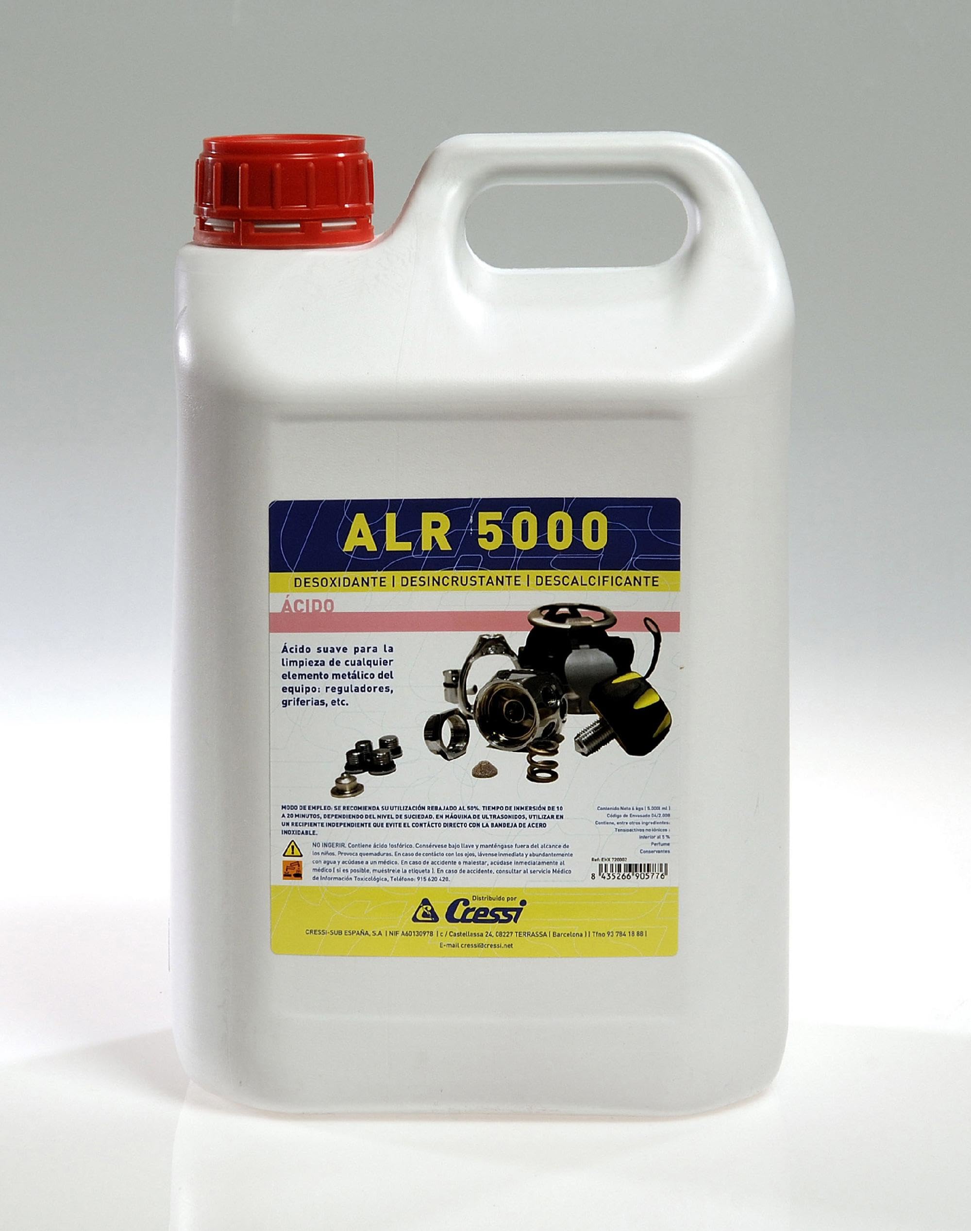 CRESSI - EHX 720002/391 : Acido limpieza reguladores ALR|5000 5L