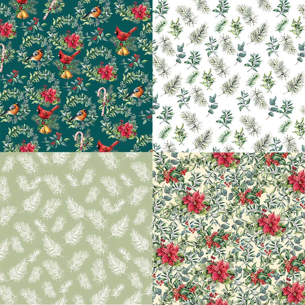 Papier do scrapbookingu, Blok papieru 6"x6" do tworzenia kartek, 48 arkuszy, tektura, jednostronny papier do wzorów, dekoracyjny papier do rękodzieła, zestaw świątecznych artykułów do scrapbookingu(Ch