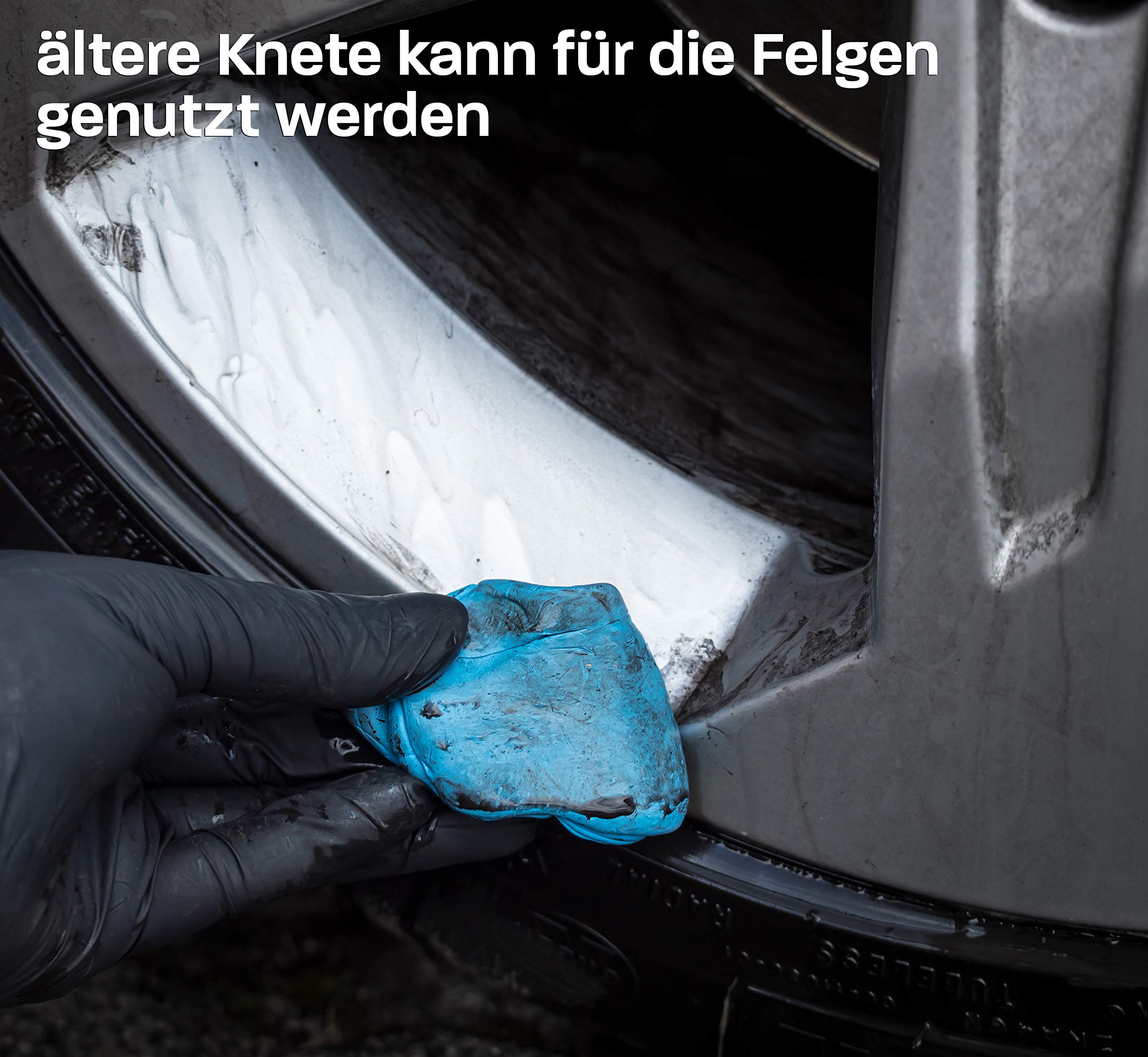 Detailmate ValetPRO Kit de lubrifiant pour nettoyage en douceur de la peinture : Argile Rider – Flacon pulvérisateur – 500 ml – Lubrifiant + Pâte nettoyante Auto Clay – 100 g + 1 paire de gants