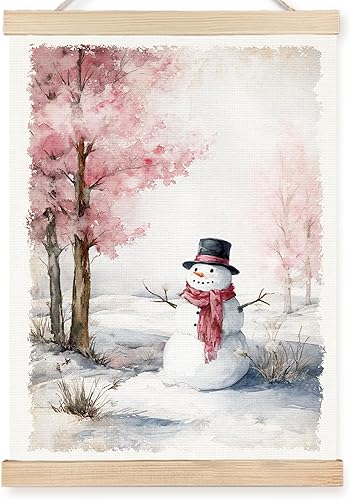 Miniatura 14 de FDHSPAAM Arte de Pared de Árbol de Navidad de Playa, Decoración Navideña Costera, Pósteres de Arte de Pared para Vacaciones de Puesta de Sol Árbol