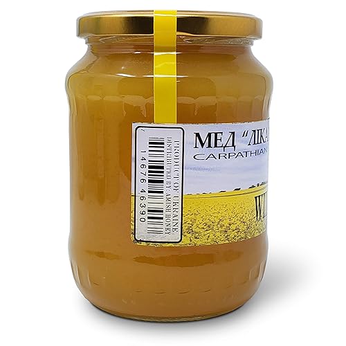 Miniatura 2 de Goshen Honey Amish - Miel de tilo salvaje extremadamente cruda pura de los Cárpatos 100% orgánico natural con enzimas vitales, beneficios para la
