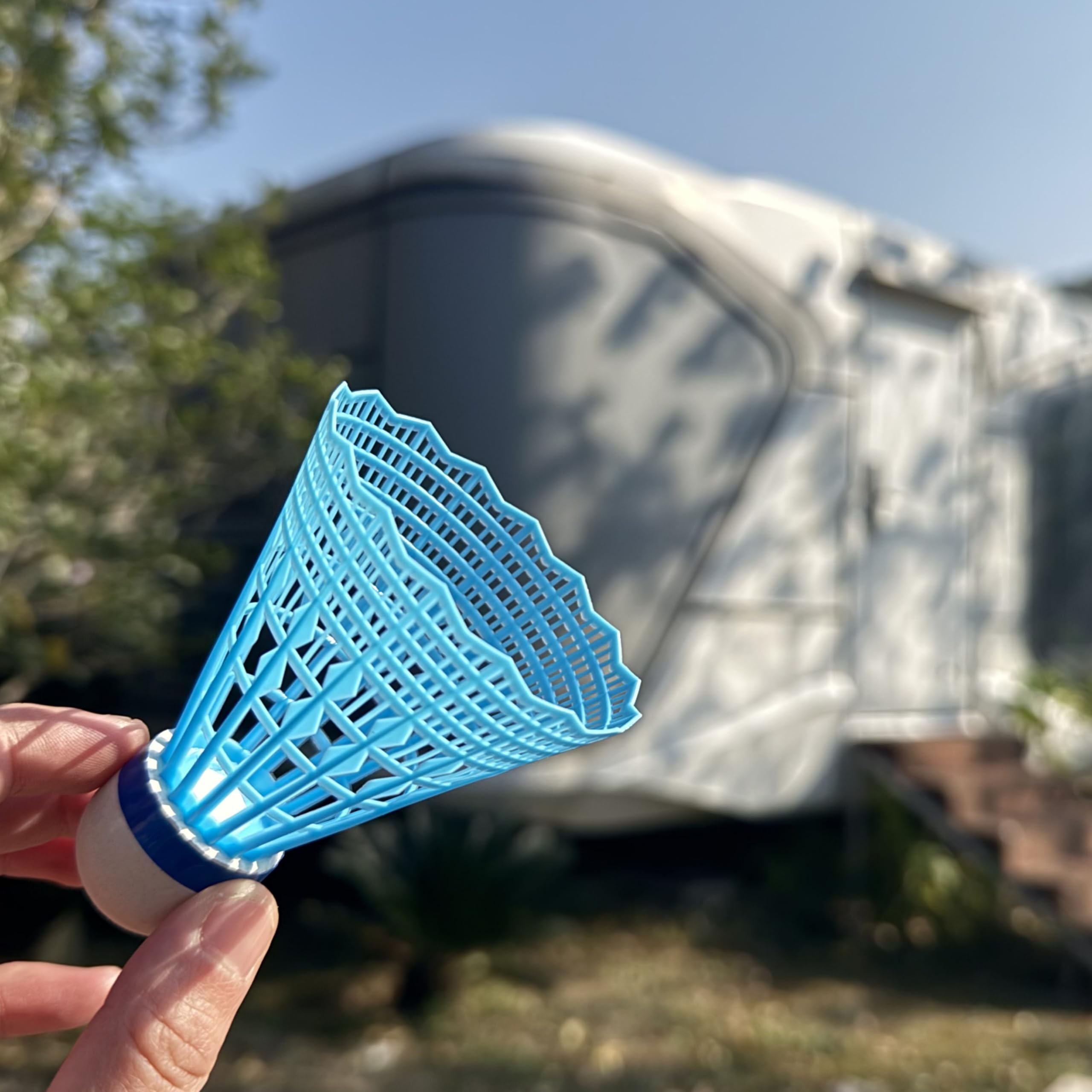 12 paquetes de volantes de nailon para bádminton, pajaritos, volantes de nailon, gran estabilidad y durabilidad, deportes en interiores y exteriores, entrenamiento de alta velocidad
