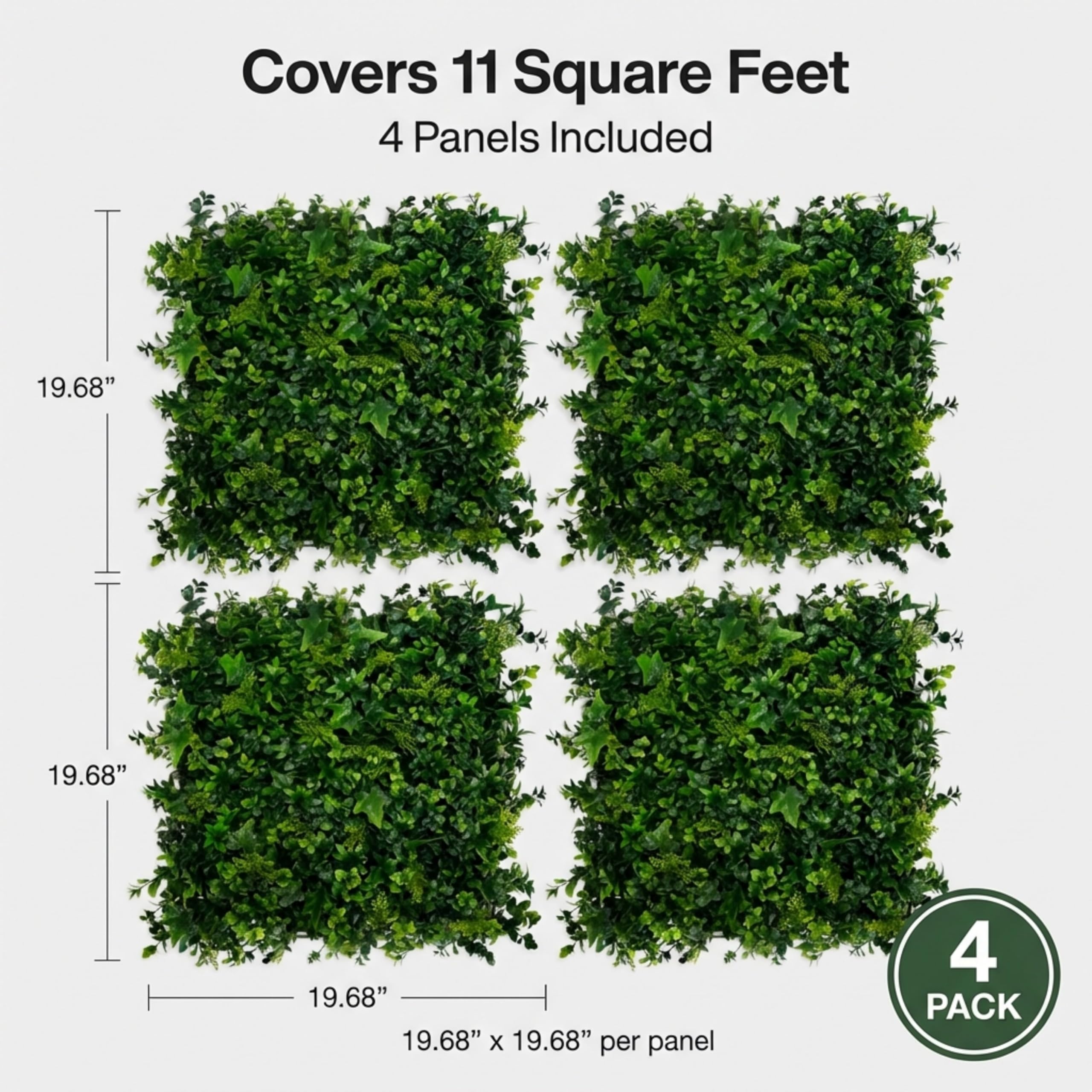 Amazon.co.jp: Greensmart Decor 人工植物のモス壁パネル 4個セット 1