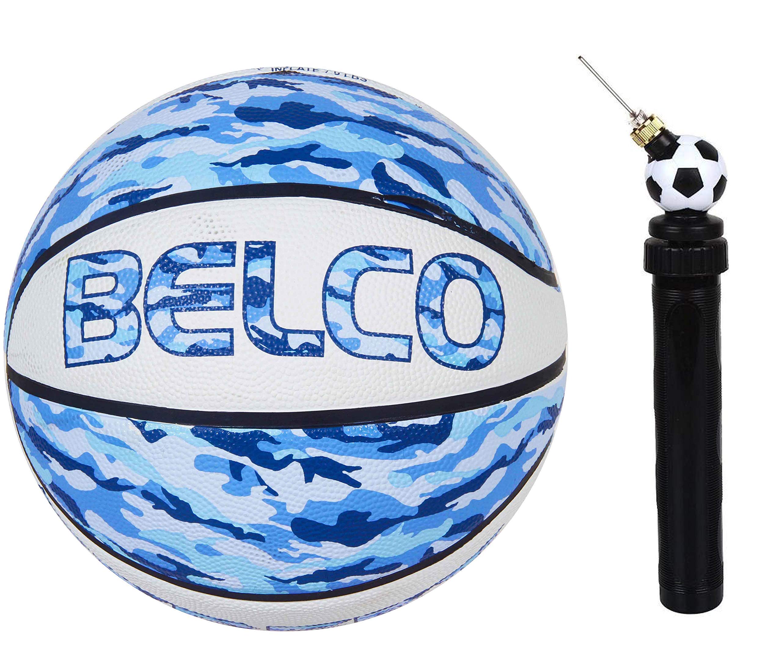 Belco Sports Street Basketball Size 7 (Blue with Pump) (B07PMMFMMX) Amazon Price History, Amazon Price Tracker