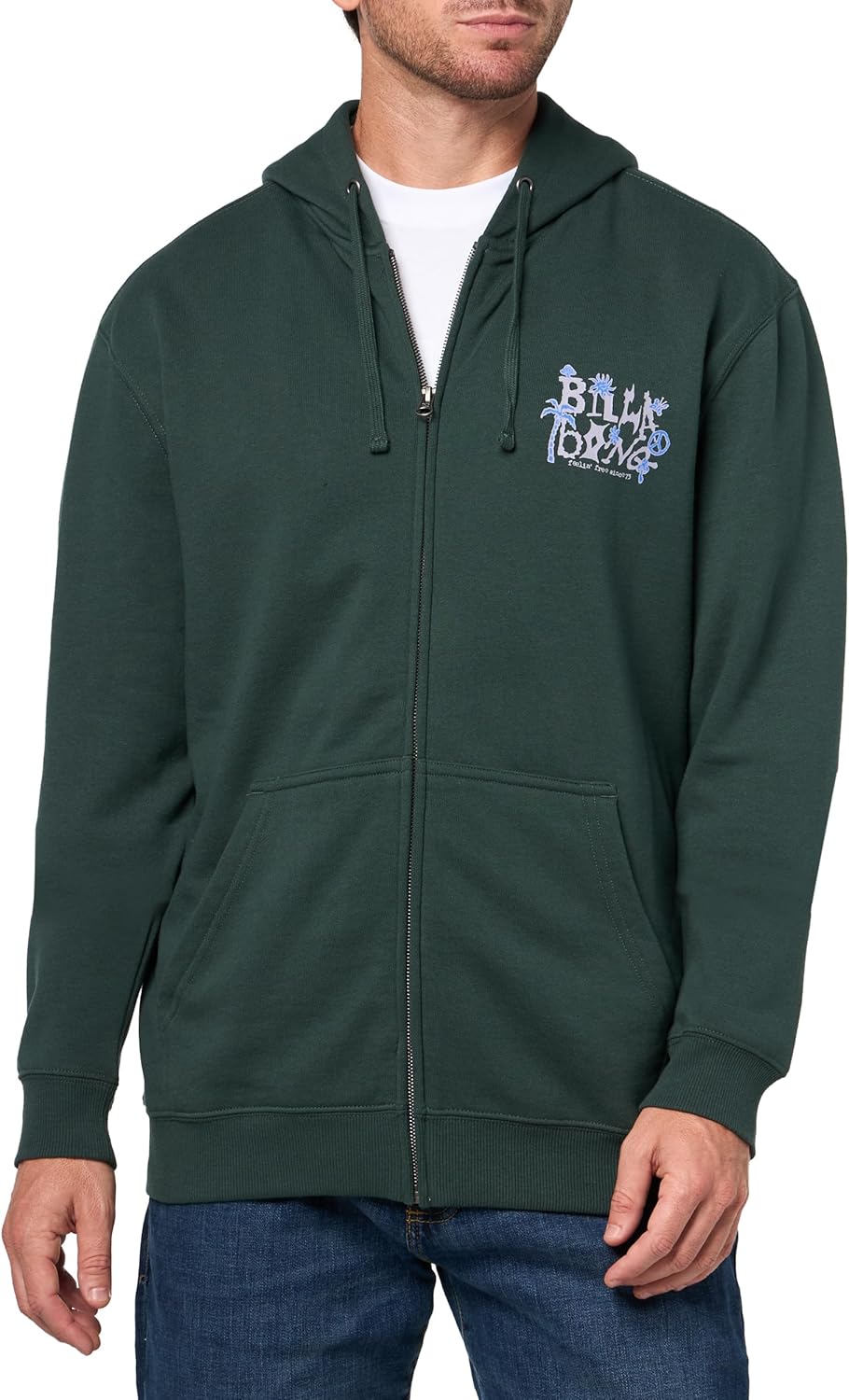 Billabong Men's Short Sands Hoodie Zip Fleece Sweatshirt