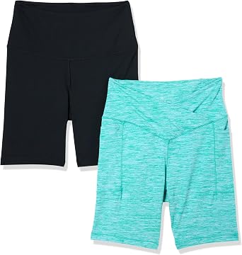 Danskin Womens 2-Pack 7" Active Bike Shorts