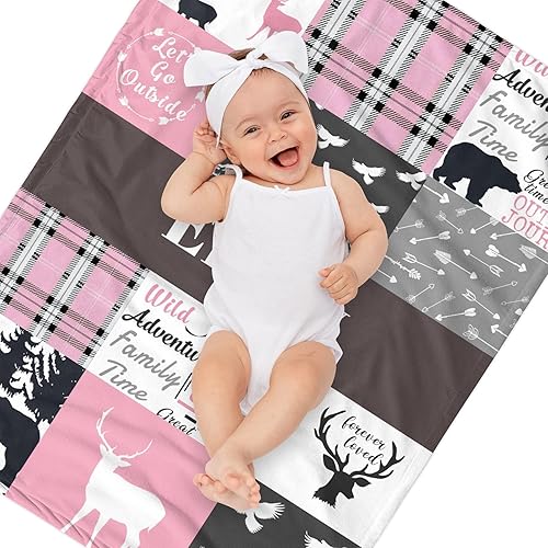 Miniatura 3 de Manta de bebé personalizada con nombre  Mantas de bebé personalizadas para niñas  Mantas de bebé personalizadas para bebé niña  Manta de forro polar