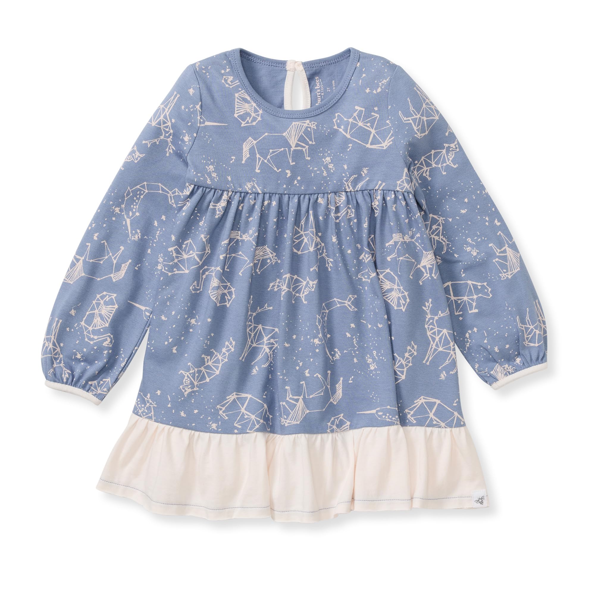 Burt's Bees Baby Conjunto de vestido y bragas para niñas pequeñas, manga corta y larga, 100% algodón orgánico
