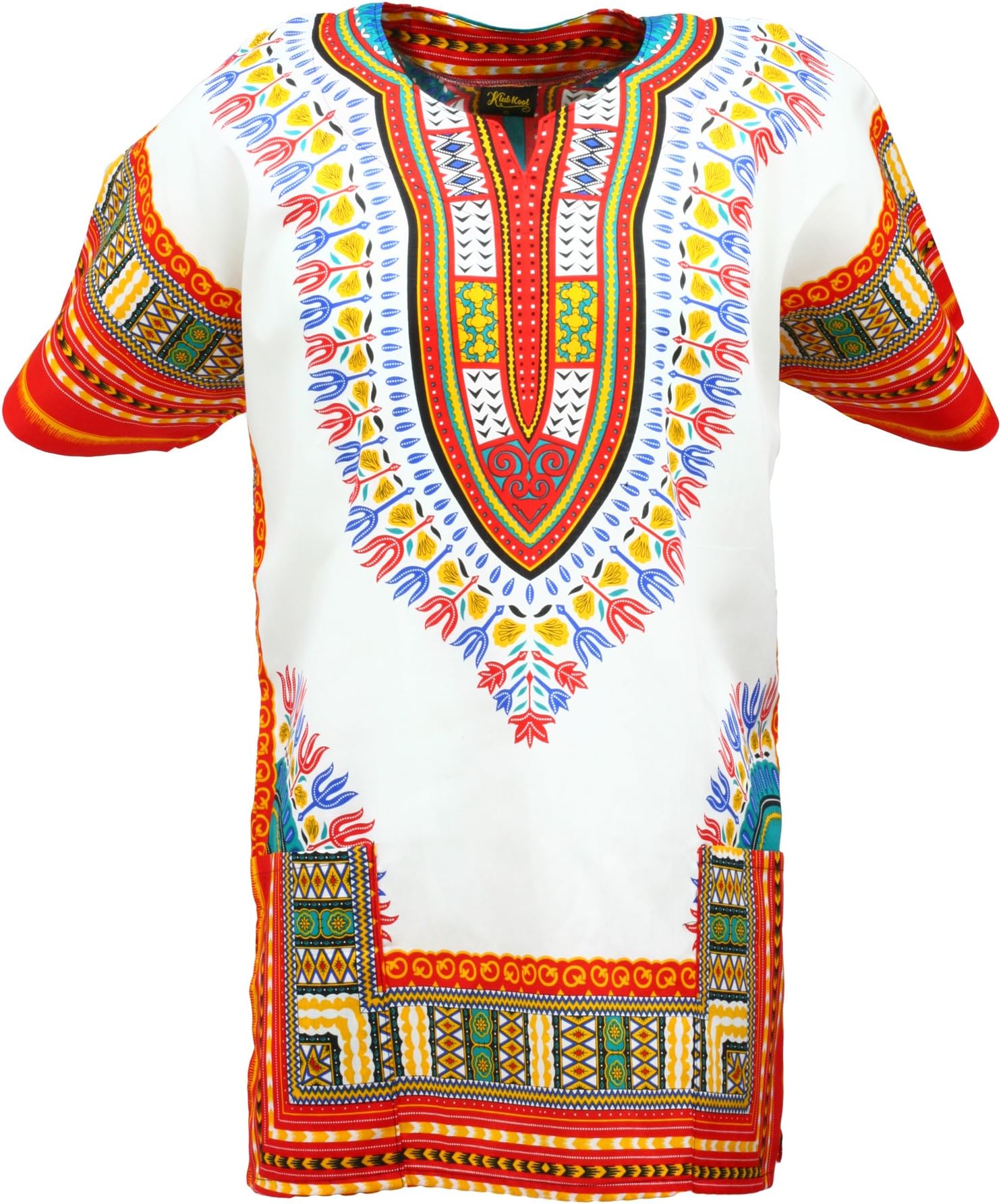 KlubKool Dashiki Shirt Tribal African Caftan Boho Unisex Top Shirt
