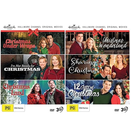 Hallmark Christmas 6 Film Collection (Christmas Under Wraps / I'm Not Reade for Christmas / Christmas Land / Christmas Wonderland / Sharing Christmas / 12 Gifts of Christmas)