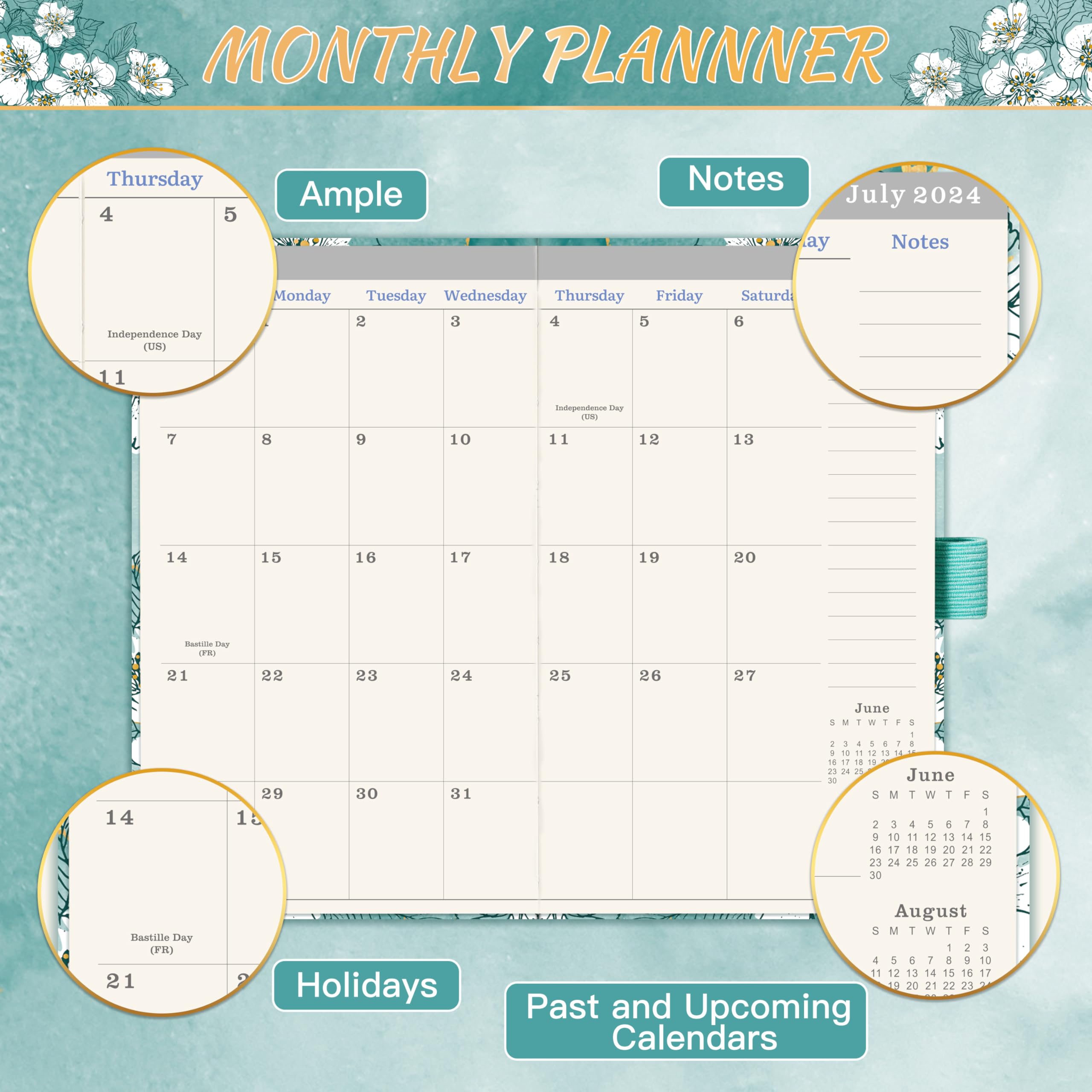 2026-2028 Pocket Planner/Calendar - 3 Year Monthly Planner 2025-2028, July 2025
