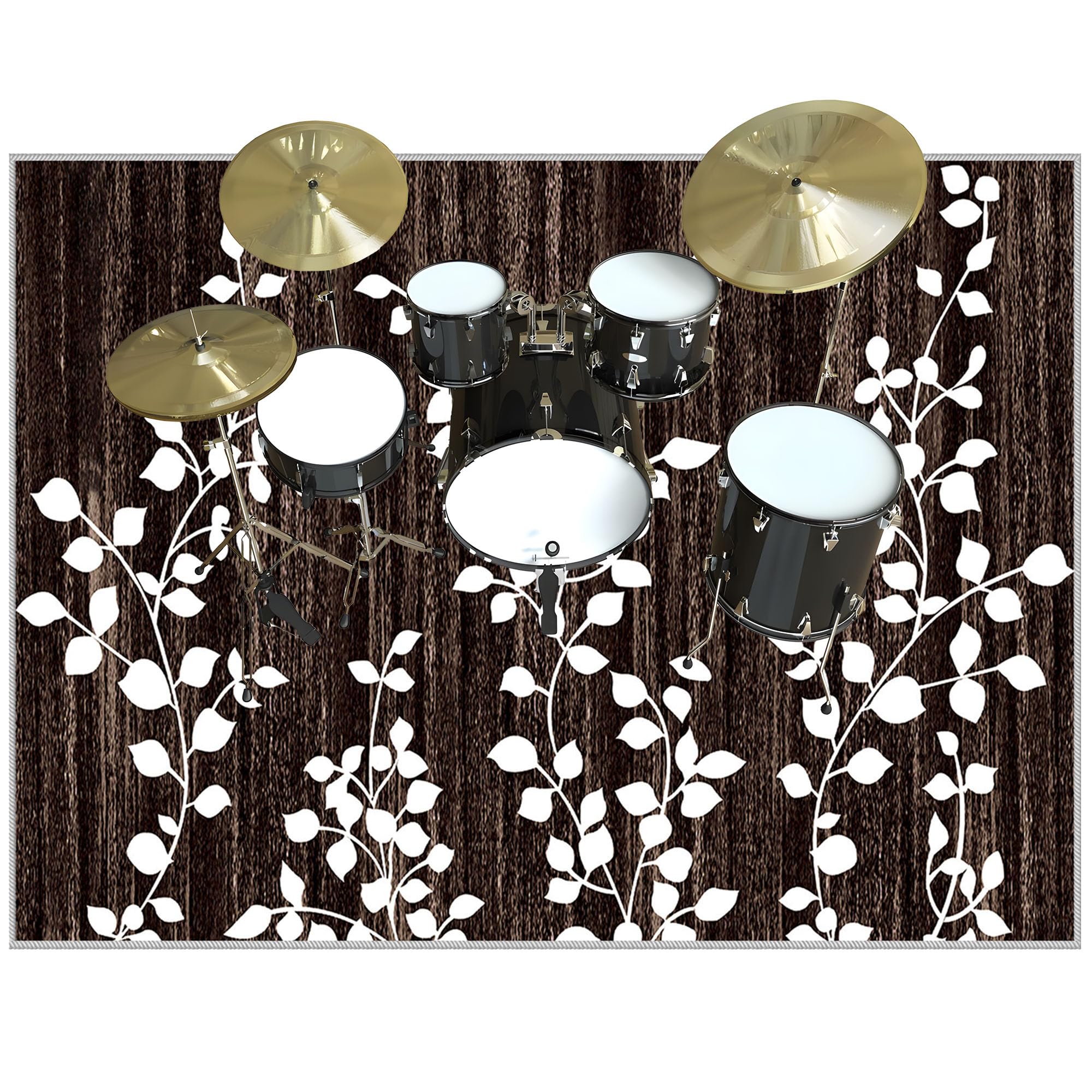Tappeti per Batteria Tappetino per Batteria Acustica Tappeto A Tamburo Tappeto Drum Tappetino Antiscivolo Insonorizzato Elettroniche Rullante Acustica Snare Strumenti Musicali Coperta 210 x 180 cm