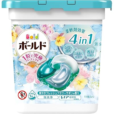 ボールド 洗濯洗剤 ジェルボール 4in1 フレッシュフラワーサボン 本体 11個