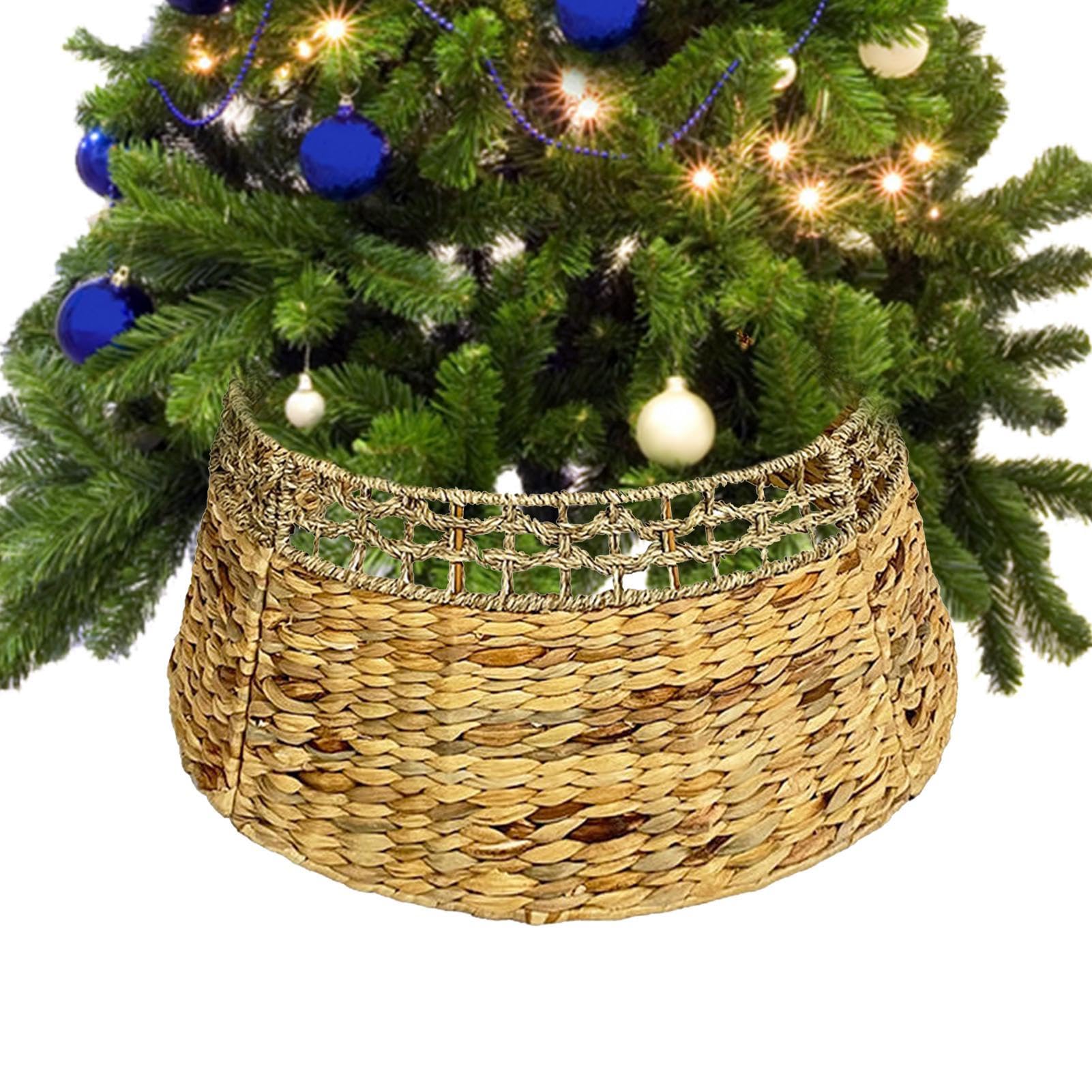 Boheemse Kerstboomkraag Cream - Rustieke Beschermer Voor Binnen En Buiten