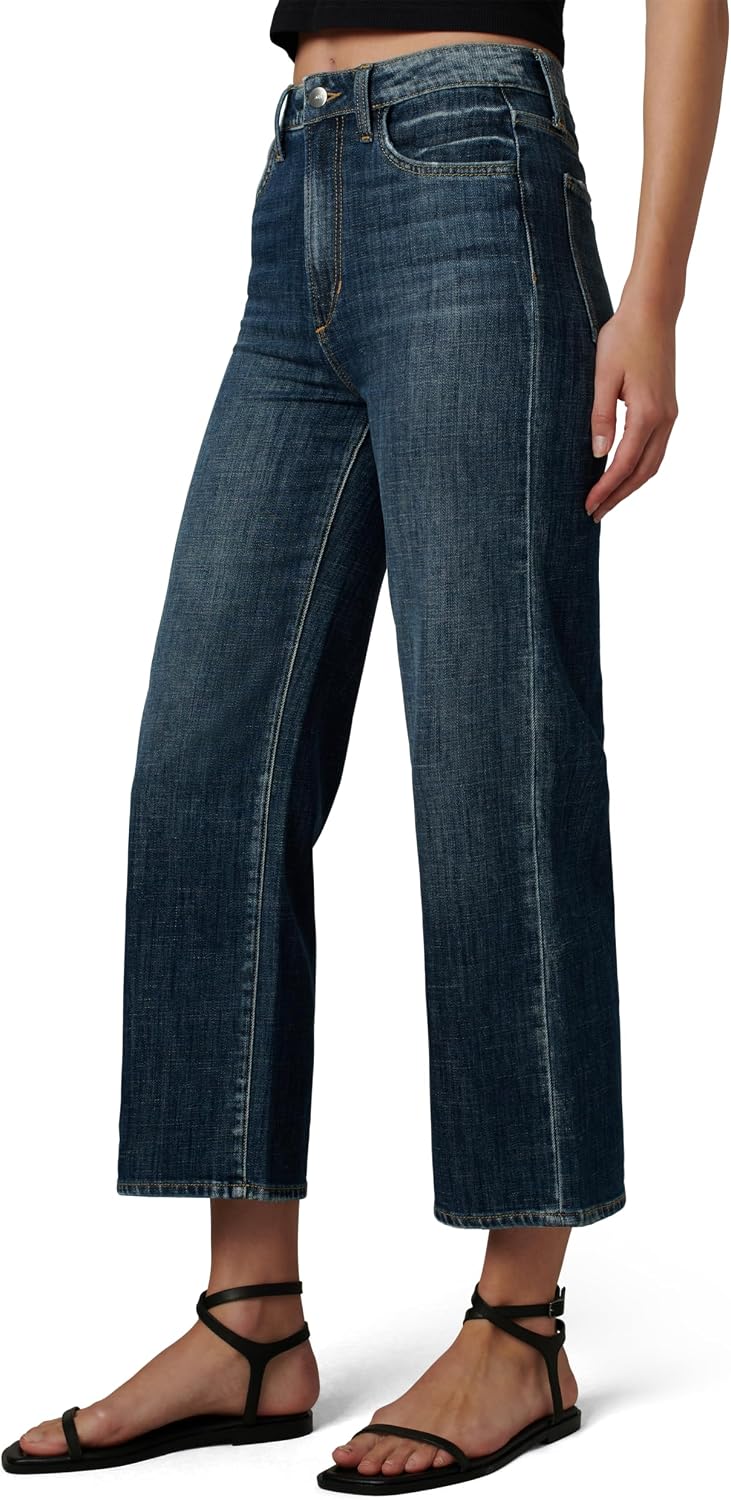 Joe's Womens The Blake High Rise Crop Wide Leg Jean