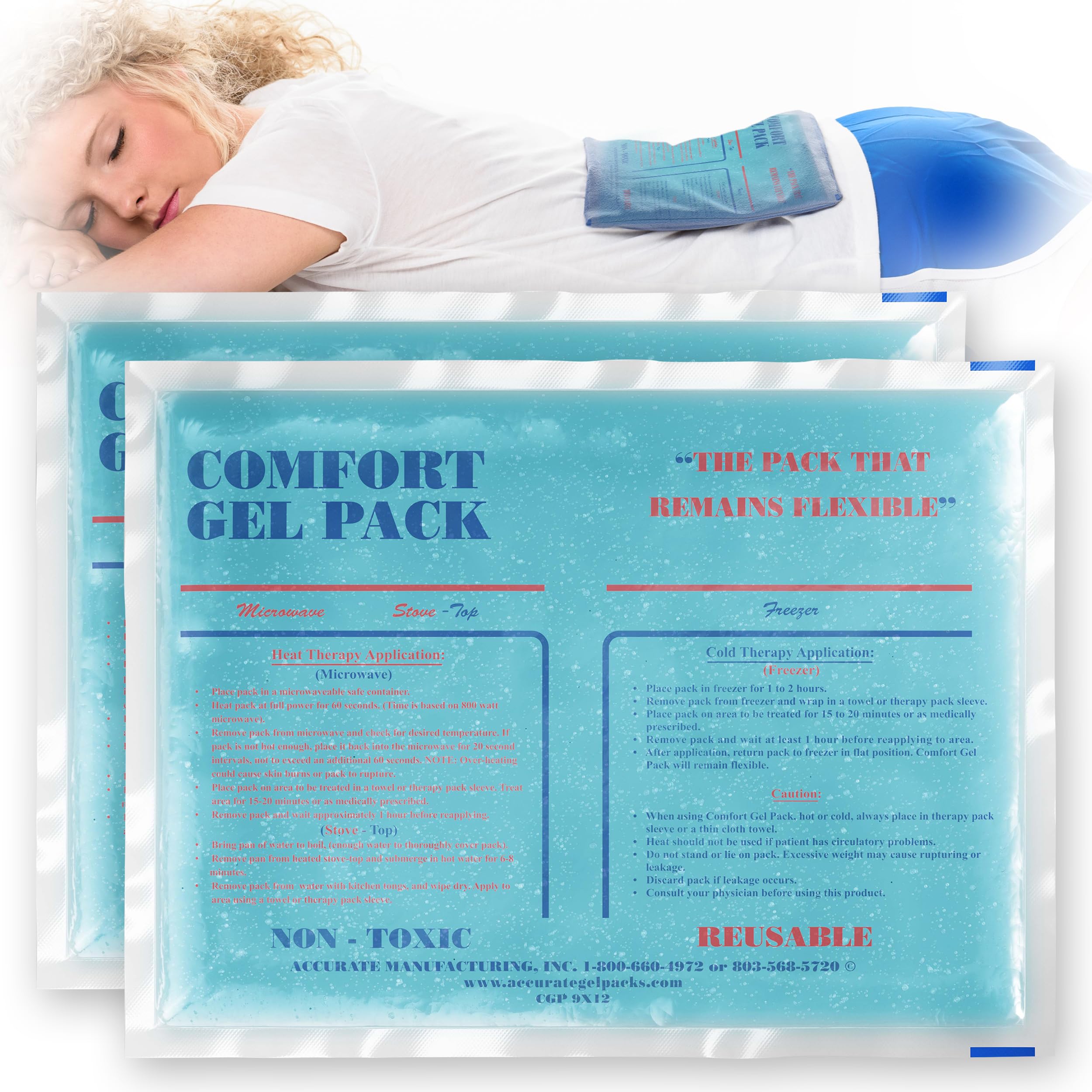 Accurate 9x12 Comfort Gel Pack-2 Pack (2)