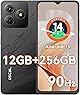 OSCAL Flat2 Android14 スマートフォン本体 12GB+256GB+2TB 拡張 6.56インチ 90Hzリフレッシュレート 8コアCPU 13MP+8MPカメラ 顔/指紋認証 5000mAh大容量バッテリー 3.5mmヘッドフォンジャック 4G SIMフリー スマホ 本体/GPS/OTG/技適認証済