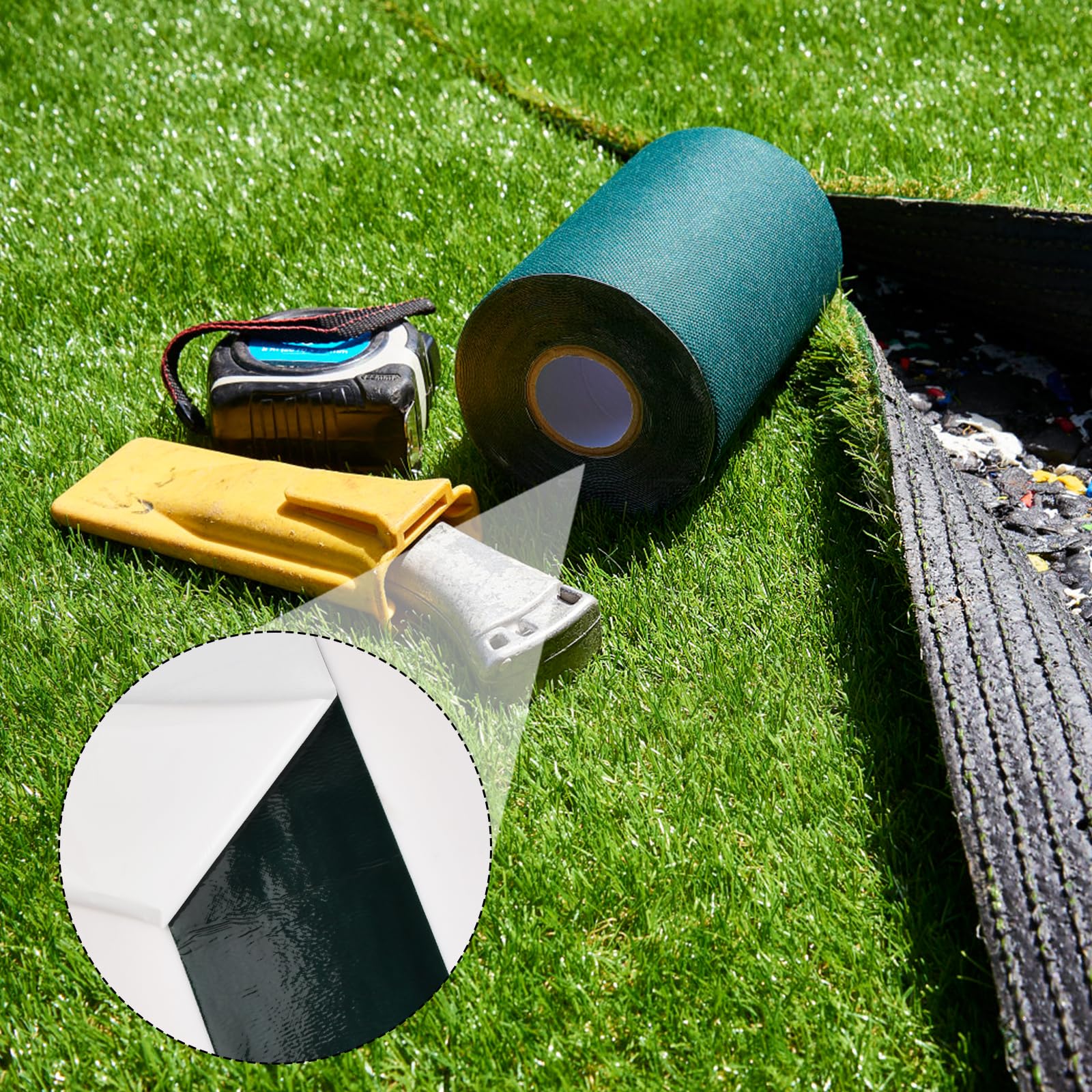 Cinta Adhesiva De Césped Artificial, 15 Cm x 5 M, Para Exteriores