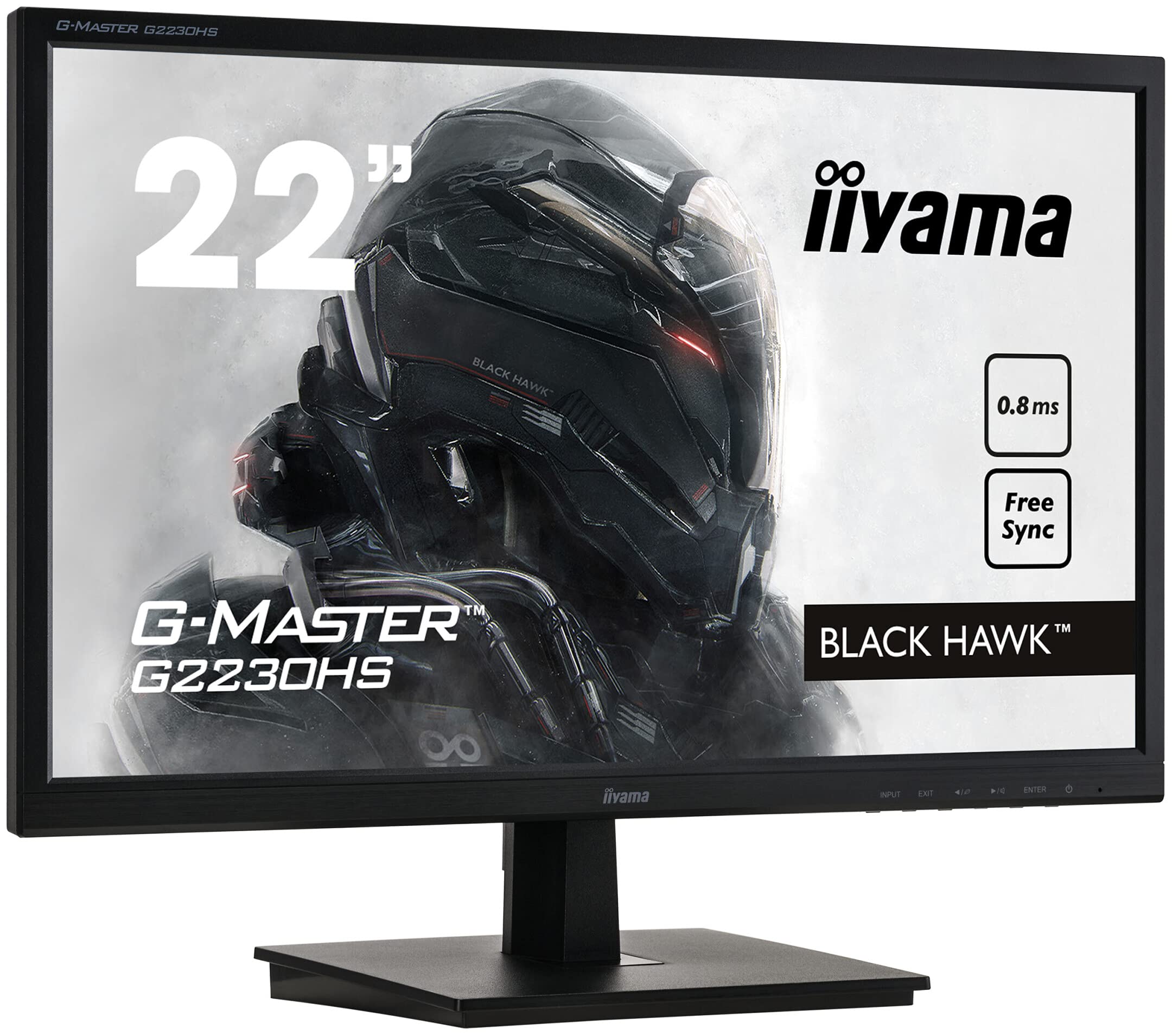 その他 iiyama G-MASTER G2445HSU BLACK HAWK iiyama G-Master Black Hawk G2445HSU-B2 60.5 cm 24 inch IPS LED
