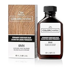 COLORCHARM Permanent Liquid Hair Color for Gray Coverage| 8NN Intense Light Blonde | 1.4 Fl Oz