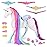Sunny Days Entertainment Blue Ribbon Champions Fantasy Unicorn Grooming Set, Fantasy Toy Horse with Sounds and 12 Accessories, 4+