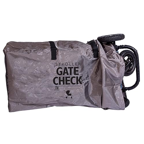 JL Childress DELUXE - Bolsa de cheques para cochecitos individuales y dobles bolsa de viaje de aire duradera de alta calidad correas de hombro