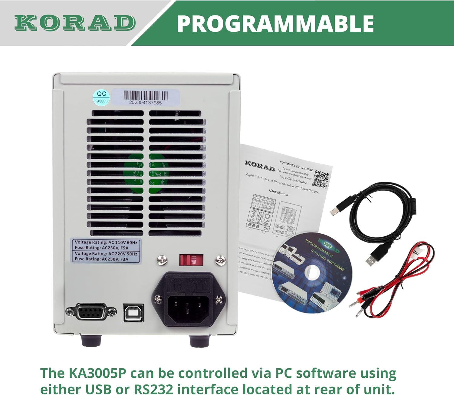 KORAD KA3005P Rear Panel Overview