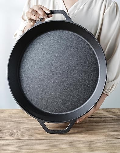 Miniatura 9 de LI-GELISI Sartén de hierro fundido de gran tamaño (25 pulgadas)
