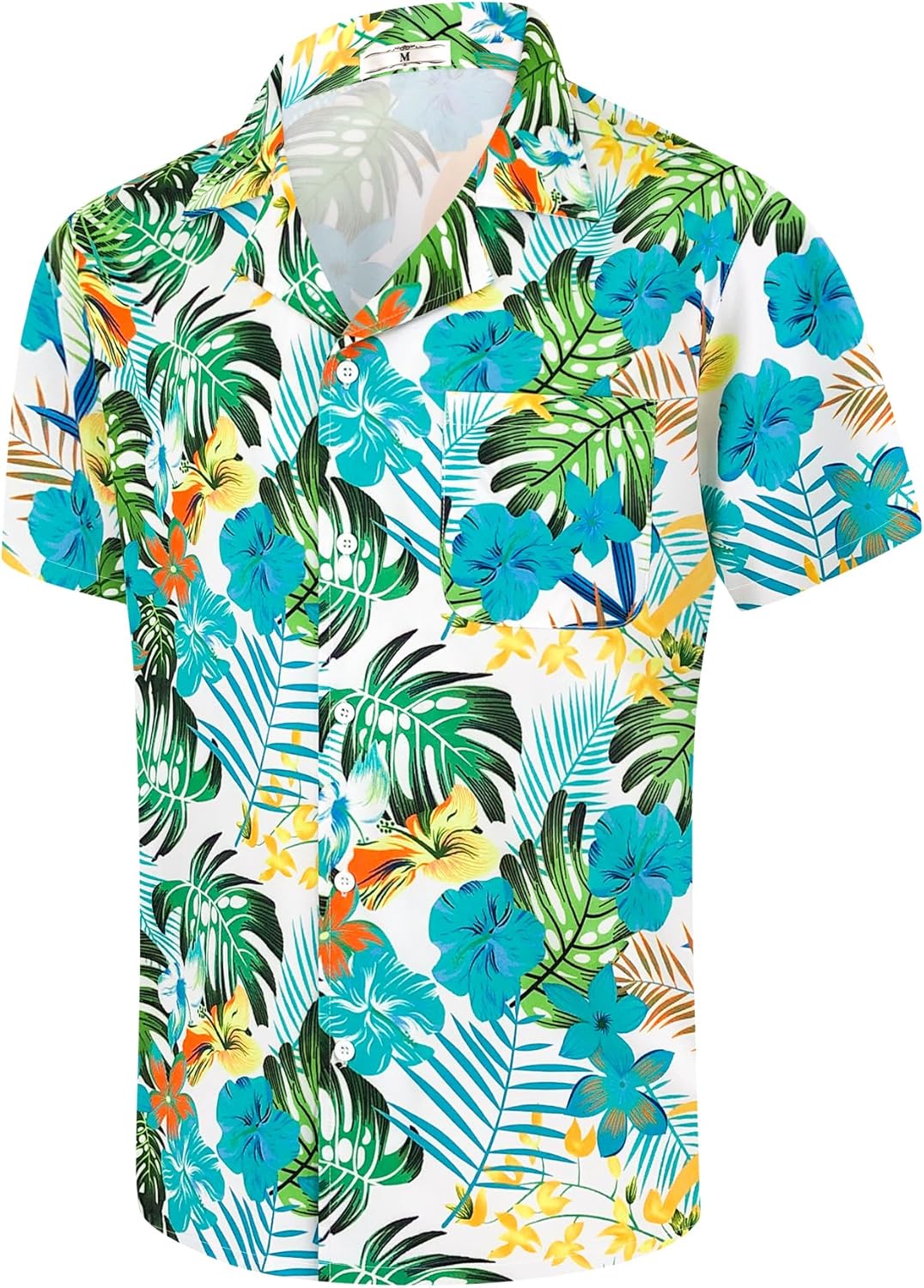 Hawaiian Shirts for Men Casual Summer Beach Shirt Button Down Floral Tropical Vacation Short Sleeve Shirts
