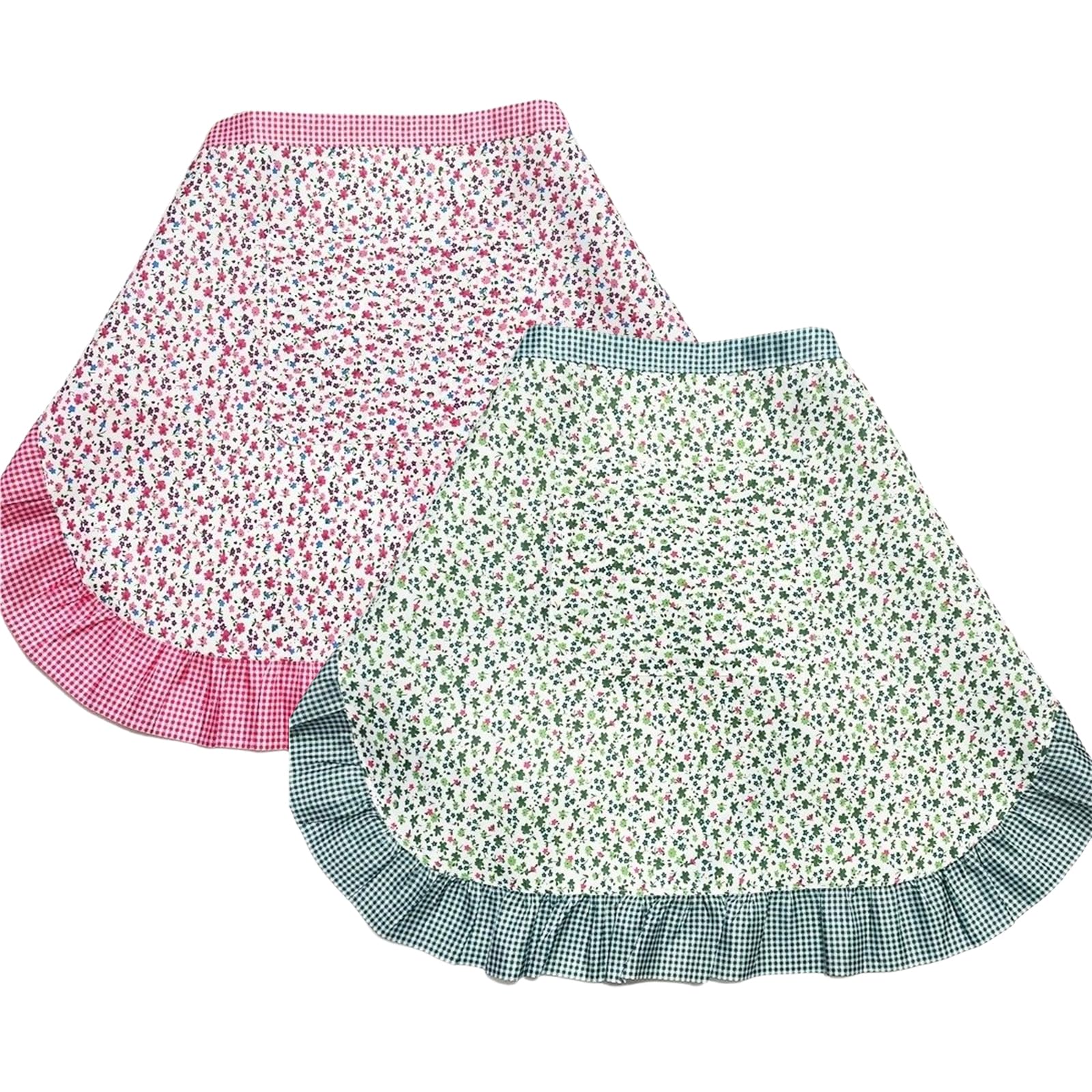 Tablier à la taille à fleurs joli demi-tablier vintage violet taille unique