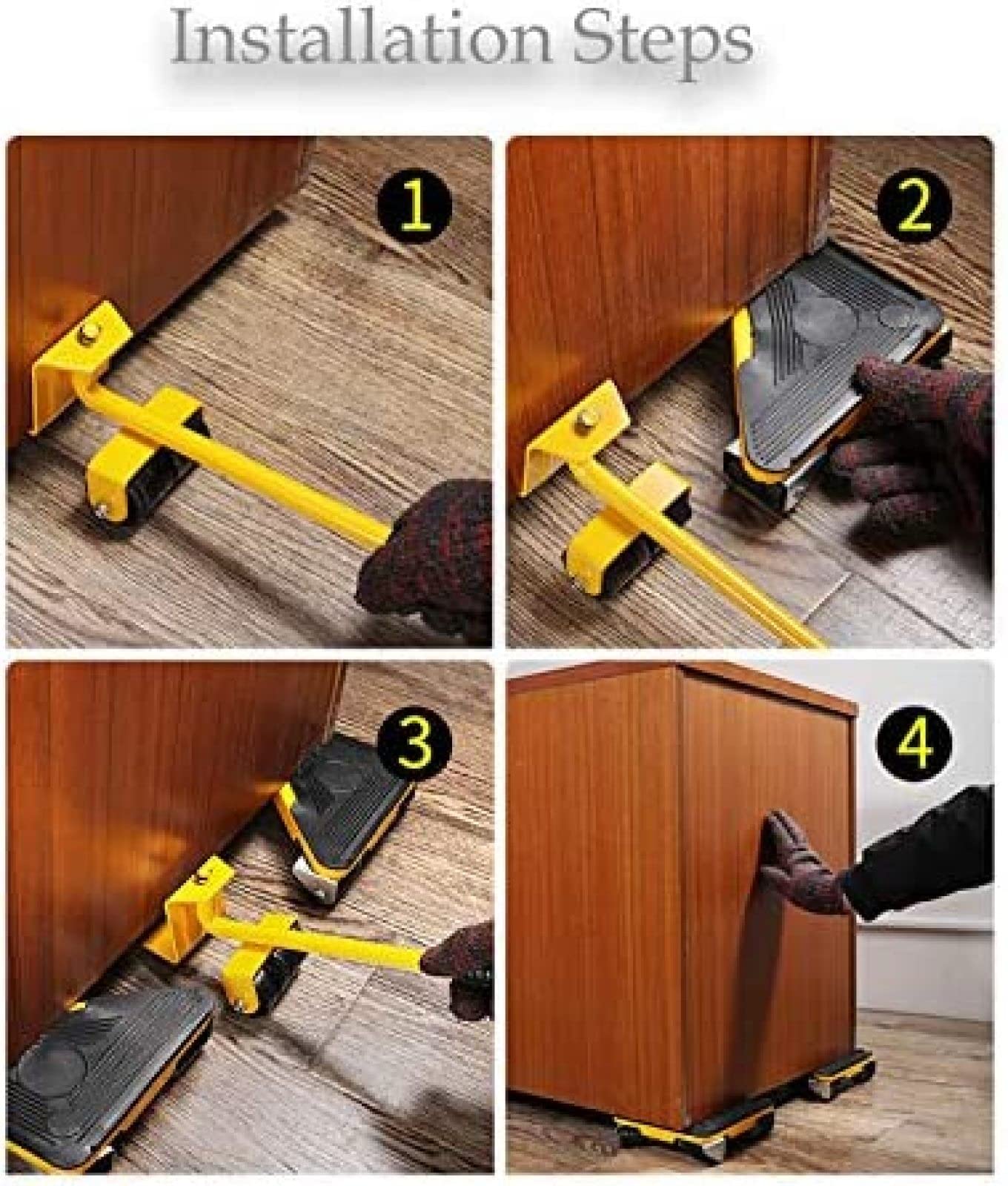 Set di Strumenti per Sollevamento Facile di mobili, Kit di Sollevamento per Sistema di Spostamento di mobili Pesanti - Strumento di movimentazione di carichi Pesanti per Dispositivo di spost