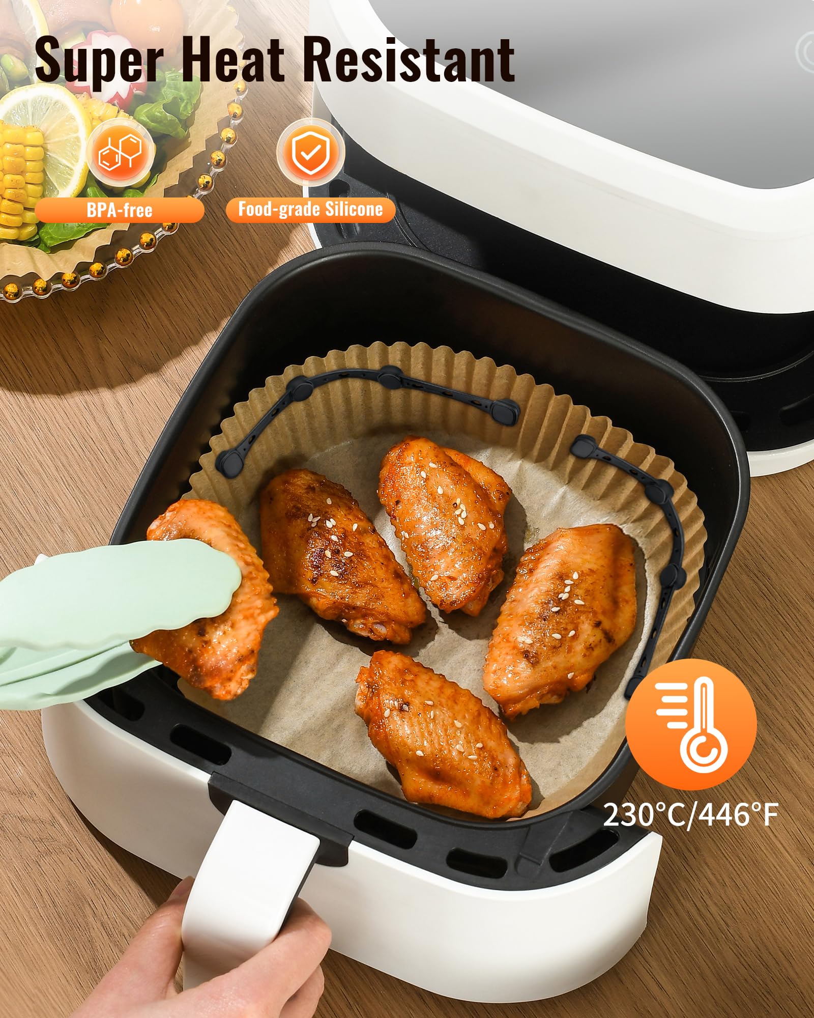 Magneten voor airfryer bakpapier, magneten heteluchtfriteuse bakpapier
