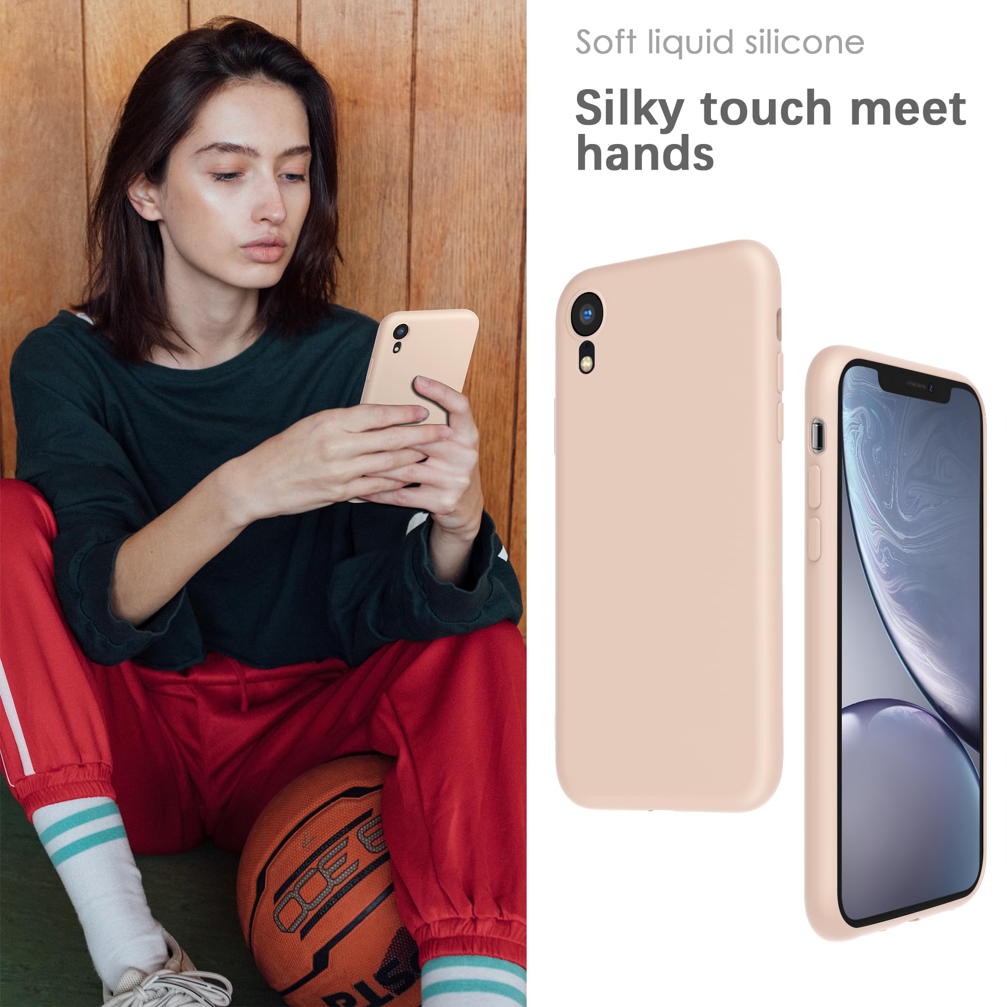 YATWIN Silicone Case for iPhone XR Soft-Touch, Shockproof, DustProof - Image 4