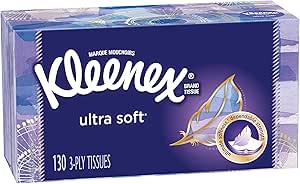 Kleenex Ultra Soft Facial Tissues, 130 Count (Pack of 8)