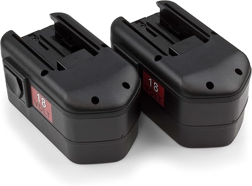 ExpertPower Paquete de 2 baterías extendidas NiMh de 18 V 3300 mAh para Milwaukee 48-11-2200 48-11-2230 48-11-2232
