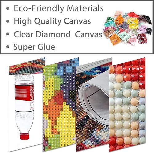 Miniatura 7 de CHOSIGHT - Kit de pintura de diamante 5D con diseño de dragón, pintura de bricolaje con mitos artísticos de diamantes, redondos, taladro completo,