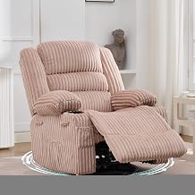 GarveeHome 360 Swivel Rocker Recliner Chair Rocking Recliner for Adults