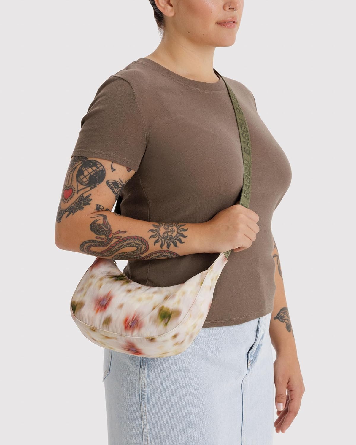 BAGGU Small Nylon Crescent Bag - Image 2