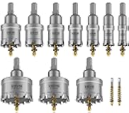 Kolvoii 12 PCS TCT Hole Saw Kit for Hard Metal, 5/8