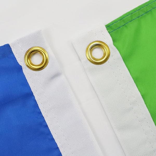 AZ FLAG - Sierra Leone Flag - 2x3 Ft - 100D Polyester Sierra Leonese Banner with Two Metal Grommets - Fade Resistant - Vivid Colors - 2' x 3' Feet - 90x60 Cm - 2